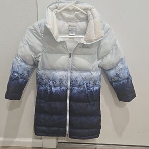 Columbia Kids' Blue and White Puffer Jacket
